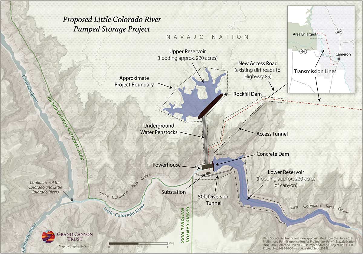 Little Colorado River Map Developer seeks two dams on Little Colorado River   Save the 